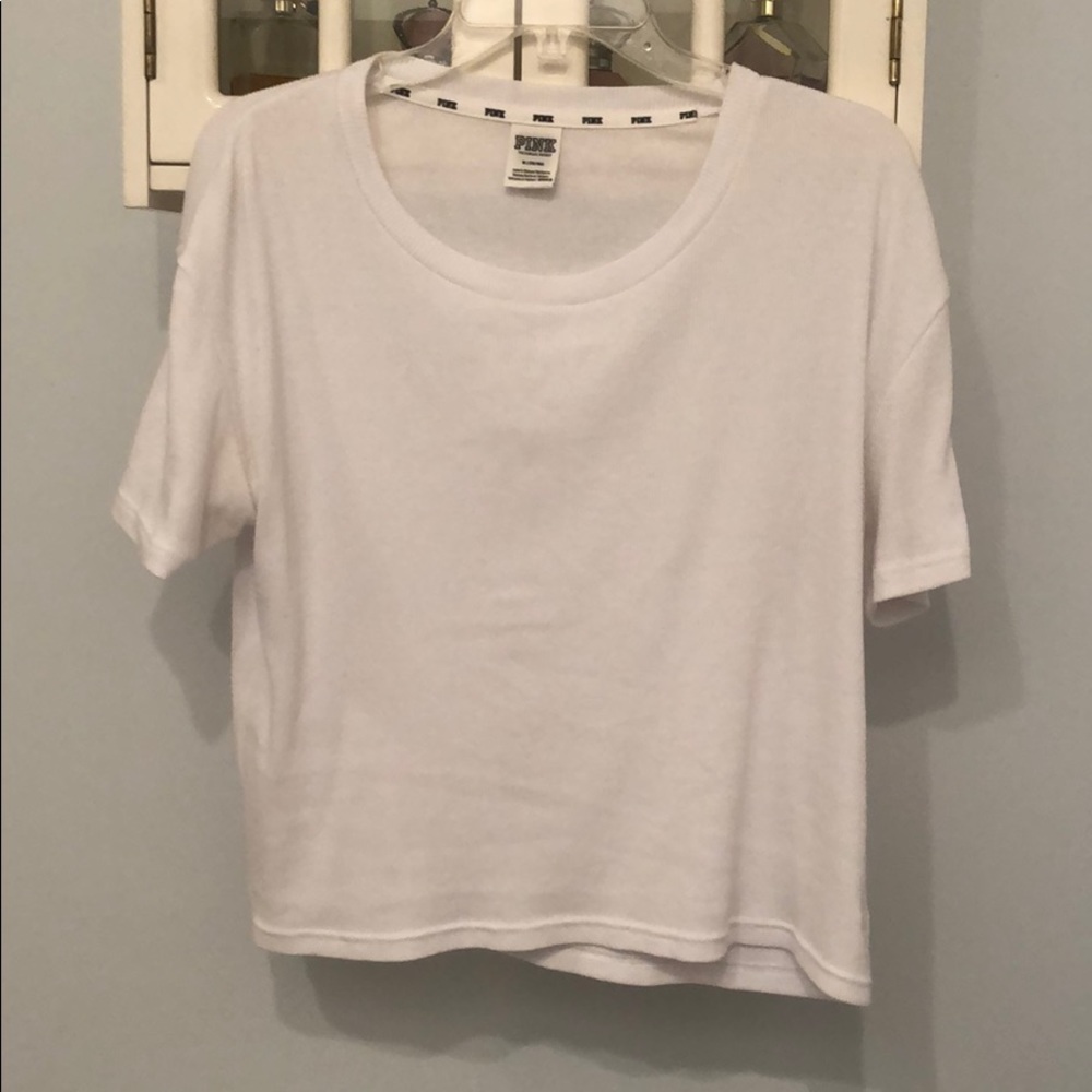 Pink Victoria's Secret White Tshirt